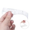 Angzhili 50 Pcs Eyebrow Ruler Stickers, Disposable Eyebrow Shaping Stencil,