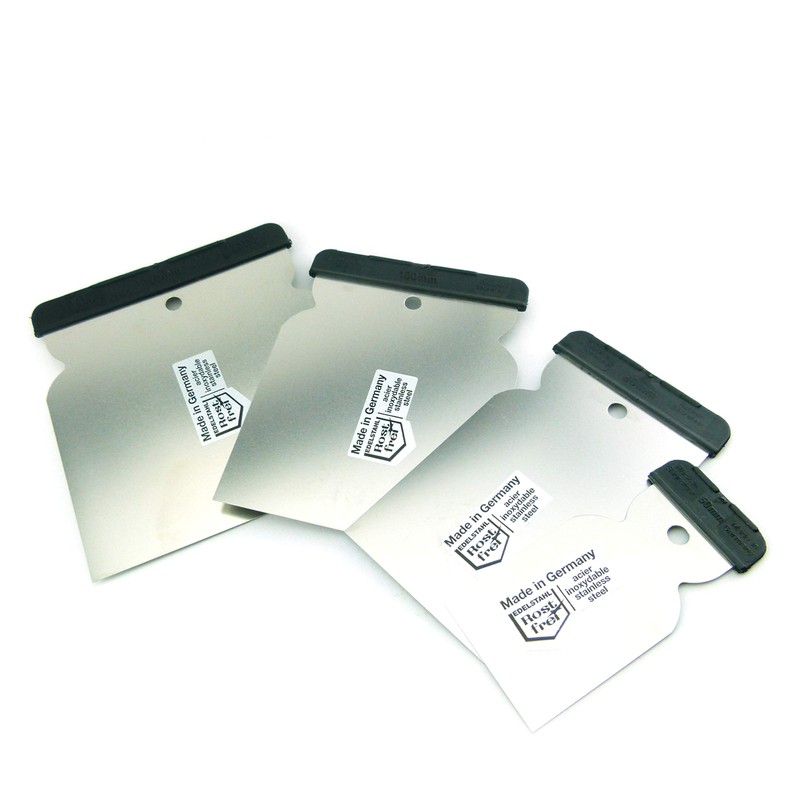 Japanese Spatula Stainless Steel Rust-Proof Acid Resistant Flexible 4-Piece Set