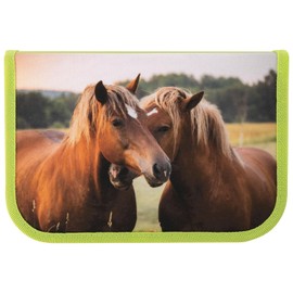 Eberhard Faber 577589 Pencil Case Horse Filled with 42 Writing Utensils