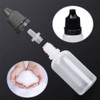 kuou 100 Pcs Squeezable Dropper Bottles, Translucent Plastic Eye Liquid