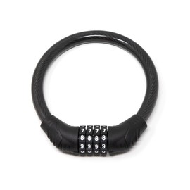 OHREN Bicycle Lock with Numbers, Anti-Theft Cable Lock Code Combination, Bicycle Combination Lock for Girls Boys, Bicycle Accessories Children Bicycle Lock (10 x 400 mm) (Black)