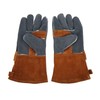 1 Pair Heat Resistant Gloves Separate Fingers Hot Proof Mitts