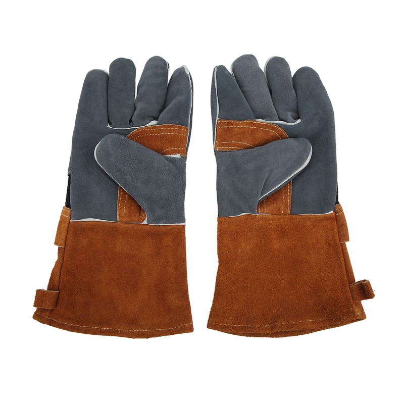 1 Pair Heat Resistant Gloves Separate Fingers Hot Proof Mitts