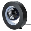 Electronic Magnetic Levitation Floating Globe with LED Light Home Display(Silver