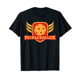 Pickleballers Club Pickleball T-Shirt - Pickle Ball Tee T-Shirt, black