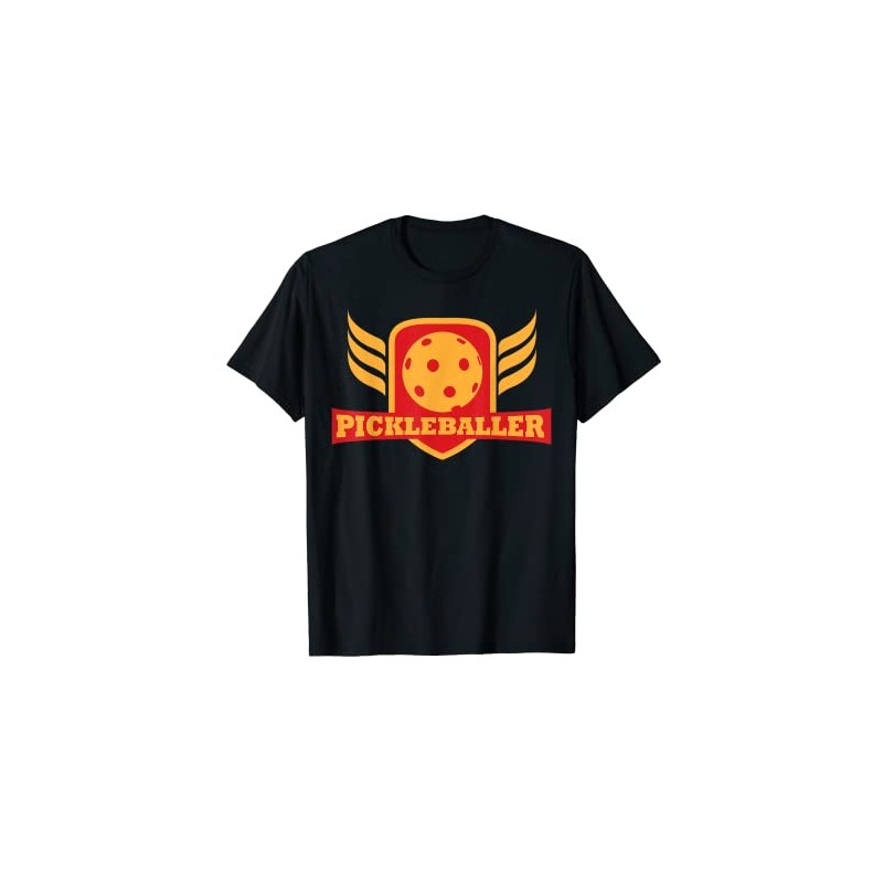 Pickleballers Club Pickleball T-Shirt - Pickle Ball Tee T-Shirt, black