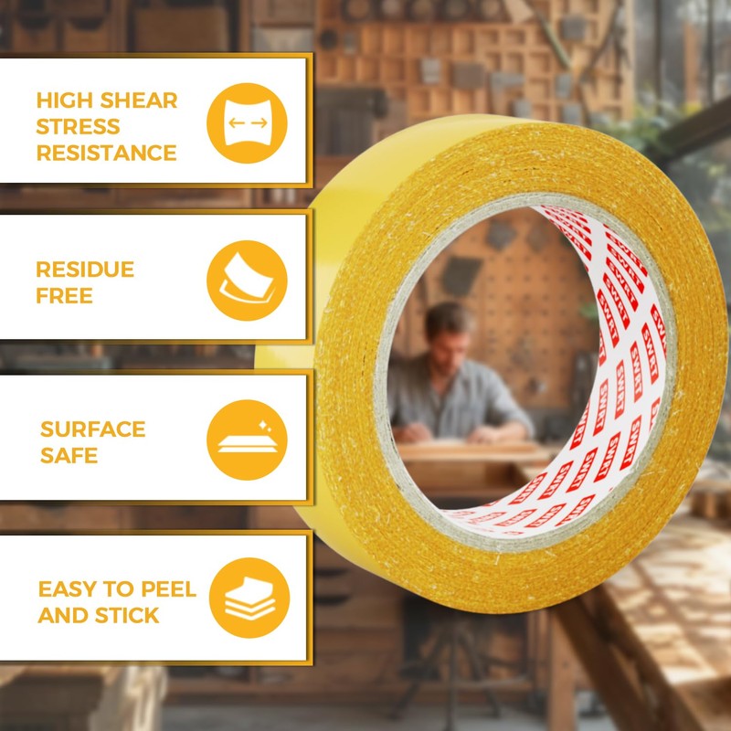 SWRT Double Sided Fabric Tape 1" x 33FT – Heavy
