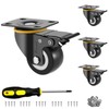 JULANG 2 Inch Locking Casters Wheels, Heavy Duty Casters, Thickened