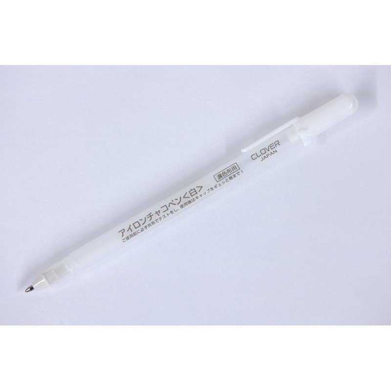 Clover Iron-on Chalk Pen 40×185×11mm White 24-421