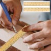 10 Pack Wooden Ruler 20CM/8 Inch Wood Measuring Ruler Straight
