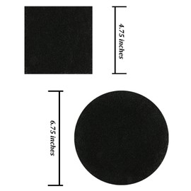Resinta Compost Bin Filters - 12 Pack Refill Set, Round and Square
