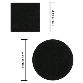 Resinta Compost Bin Filters - 12 Pack Refill Set, Round and Square