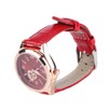 Women Watch Wine Red Mechanical Watch Luminous Waterproof Hollow Heart