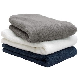 Hiorie Big Face Towel, Made in Japan, Approx. 15.7 x 39.4 inches (40 x 100 cm), Antibacterial and Odor Resistant, Hotel Style Towel, Set of 3, Assorted 3 Colors, 05, Instant Absorption, Room Drying, Big Face Towel