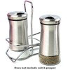 Pepper & Salt Shakers Stainless Steel Cover Glass Bottom Wire