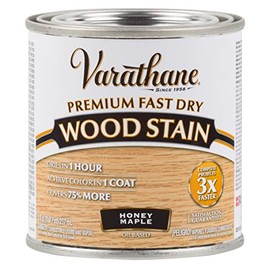 Varathane Premium Fast Dry Wood Stain, Half Pint, Honey Maple