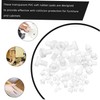 Gadpiparty 50pcs Transparent Rubber Bumpers with Stem Slip Pads for