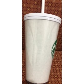 Starbucks 2020 Holiday Tumbler Cold Cup White Silver Glitter 16oz - New