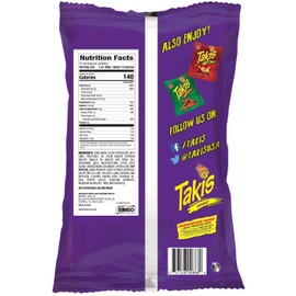 Takis, BEL00276, Fuego Rolled Tortilla Chips, 42 / Carton (00276)