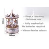 St Helens Home & Garden Wooden Carousel Music Box (White