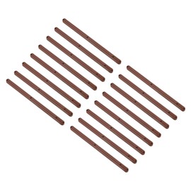 uxcell Drawer Slides, 16Pcs 300mm - Plastic Drawer Rails, Side Mounted Grooved Guide Rails for Cabinet Drawers Bedside Tables Wardrobe Dressers (Brown)