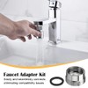 2 PCS Solid Tap Faucet Adapter Kit 18mm to 22mm