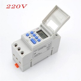 THC15A Programmer Relay Switch, 220V Digital Timer Programmable Timer with Timer and LCD Digital Screen