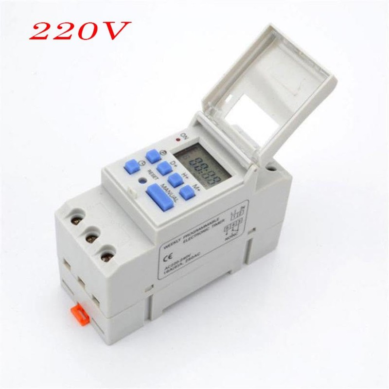 THC15A Programmer Relay Switch, 220V Digital Timer Programmable Timer with