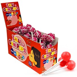 Zollipops GUM Popz 40ct Counter Display - Display Convenience with 40 Count of Zolli GUM Popz for a Flavorful Experience