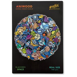 ANIWOOD Wooden Puzzle Adult Animals Die-Cut Lid Life-Size Puzzle Box 3 Difficulty Modes Decorative Element Unique Puzzle Pieces (Mandala Room, M)