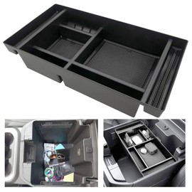 Sierra Organizer, Center Console Organizer Tray, Compatible with for 2019-2021 Chevys Silverado, GMC Sierra 1500, 2020-2021 Silverado,Sierra 2500 HD 3500 HD (Full Console w/Bucket Seats ONLY)