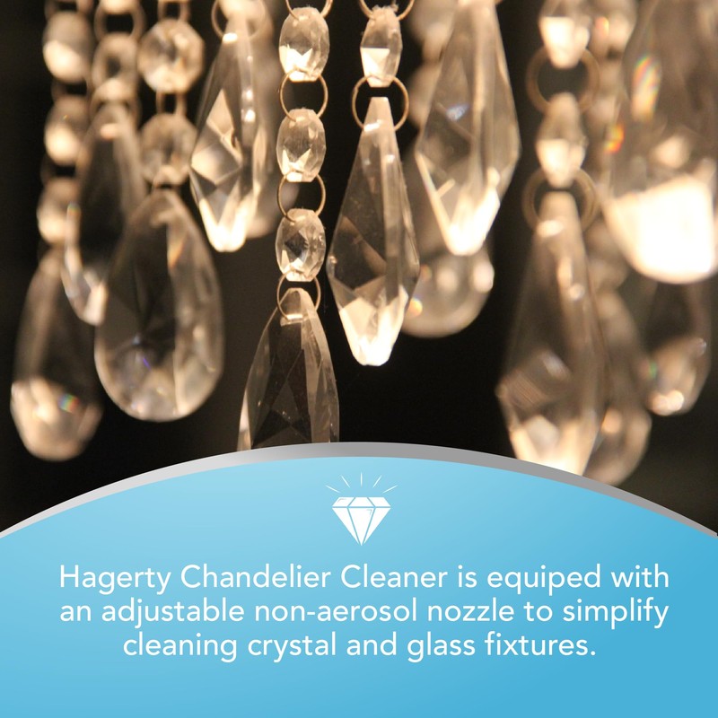 Hagerty Chandelier Cleaner, No-Wipe, Drip and Dry Formula for Bright,