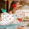 Summer Paper Plates and Napkins Decorations,Pool Party Supplies Tableware Set