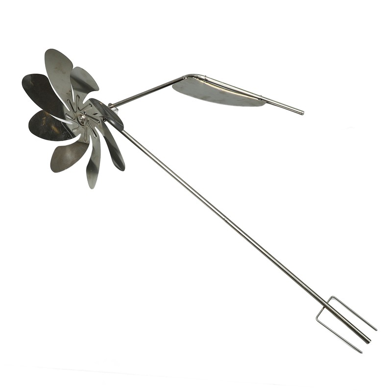 Metal Windmill 360 Degree Rotation Rustproof Waterproof Decorative Stake Wind