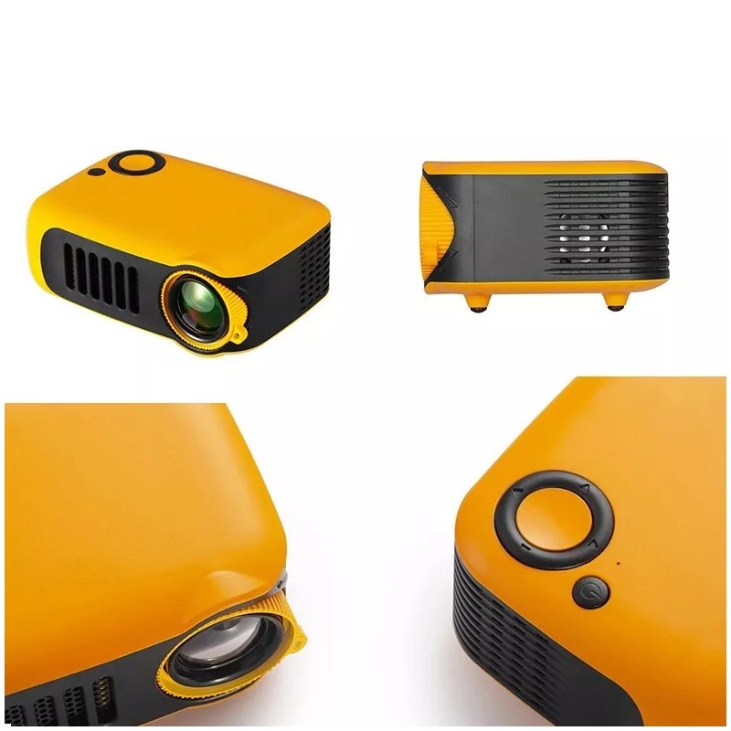 wdd Projector A2000 Mini Projector 1080P Portable Smartphone Connected
