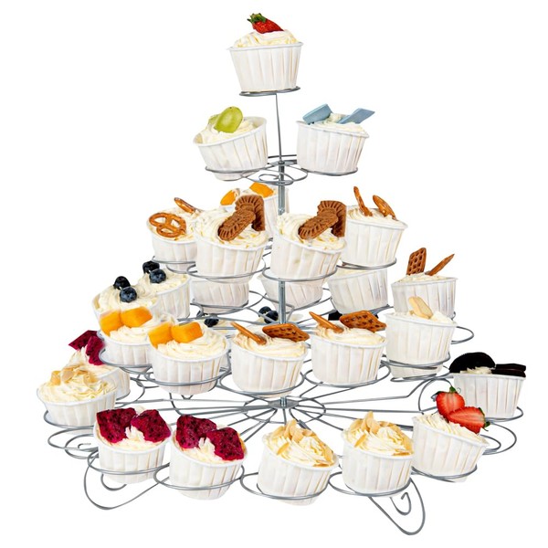 Pastry Tek 17.7 x 14.2 Inch Cupcake Tower Stand, 1