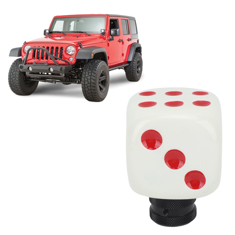 Dice Shape Shift Head Resin Gear Shifting Lever Knob Transmission