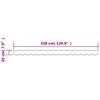 vidaXL Anthracite/White Stripe Awning Valance Replacement Fabric - UV/Water Resistant