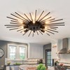 ZGLAOJT Semi Flush Mount 8 Light Ceiling Light Modern Metal