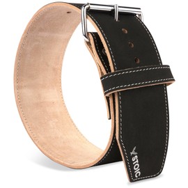 Weight Lifting Belt Maximum Support & Protection Lifting Belt For Weightlifting Snatch, Clean & Jerk, Deadlift, Squat by Stoic Weight Belt For Men & Women 4 Inch Wide (XX-Large 6MM Thick Single Prong)