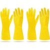 SteadMax 3/6 Pairs Cleaning Gloves, Reusable Natural Rubber Dish Gloves,