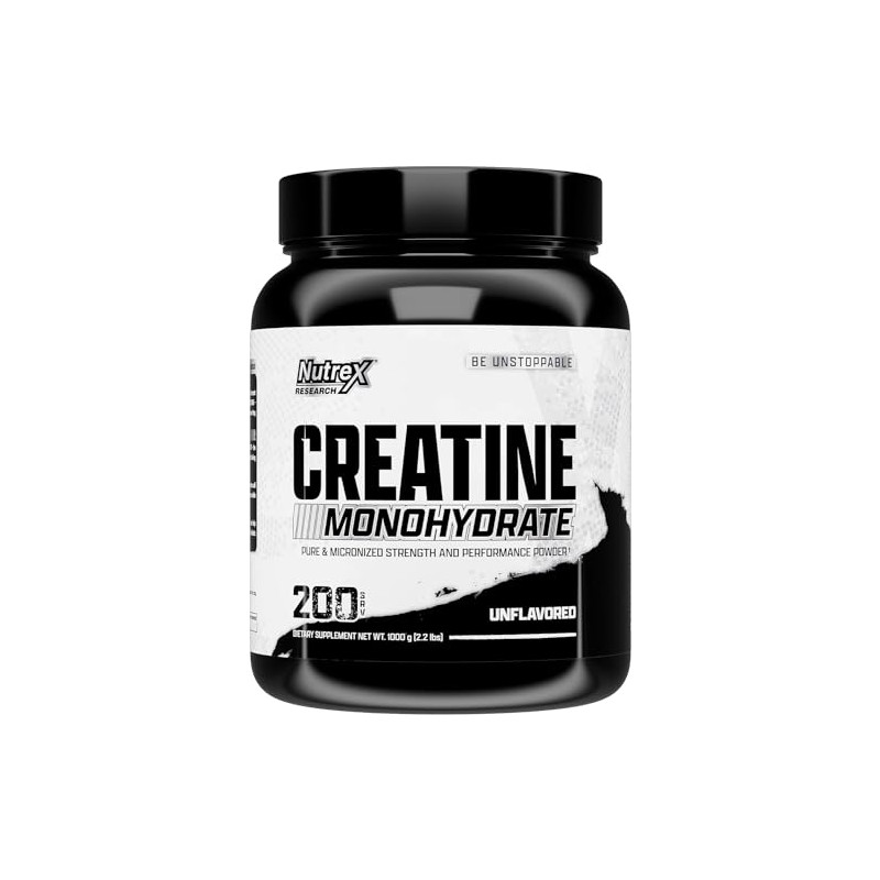 NUTREX Research Creatina Monohidratada Creatina Micronizada Sin Sabor 1000 g