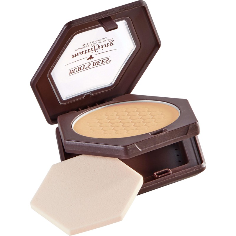 Burt’s Bees 100% Natural Mattifying Powder Foundation, Bare - 0.3