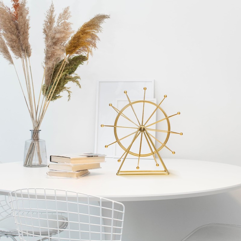 Ferris Wheel Ornament, Iron Ferris Wheel Model, Modern Decor for