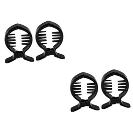 4 pcs banana hair clips updo ponytail clip fish hair clips grip hair clips Round Inner Toothed Hair Clip hair clips for styling hair jaw accessories for girls hair claw Miss mini