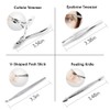 Manicure Pedicure Set Nail Clipper, 17 Piece Stainless Steel Tools