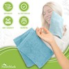 NatureMark Terry Cloth Wash Mitts, Pack of 10, Cotton, 15