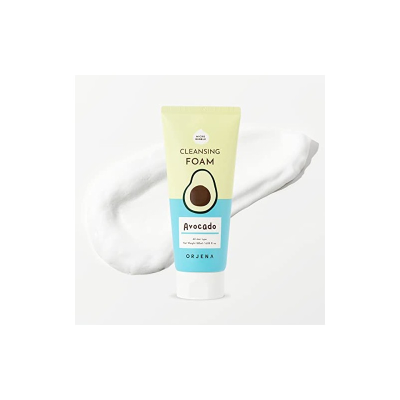 ORJENA Smile Day Cleansing Foam Avocado 180ml – Espuma Limpiadora