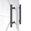 EaseLife 12" Push Pull Door Handle,Double Sided H Shape Sliding