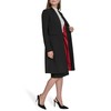 Halston Women's Long Collarless Suiting Jacket, Black